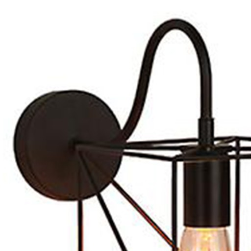 Светодиодный настенный светильник E27 Iron Simple Lantern Cage (F)