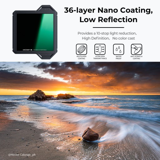 Набор ландшафтных фильтров K&F 100 PRO, держатель 100 мм + CPL + GND8 + ND1000