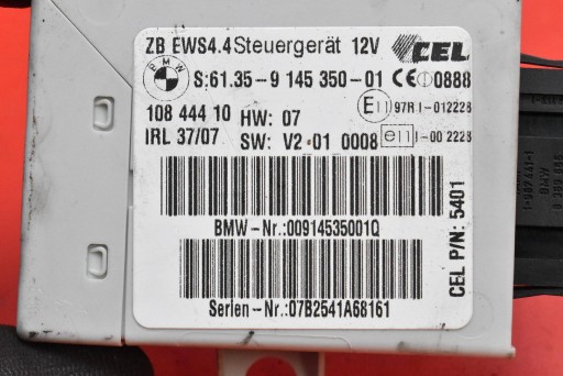 МОДУЛЬ ВОДИТЕЛЯ EWS 9145350 BMW X3 E83 2.0 D 177 KM LIFT 06-10