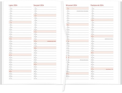 Календарь учителя 2024/25 А5 на неделю, ЗАКРЫТЫЙ, сплошной, С ШАРИКОВОЙ РУЧКОЙ