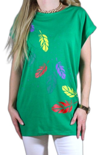 БЛУЗКА, ФУТБОЛКА, ПРИНТ, МНОГО УЗОРОВ, 3XL 46