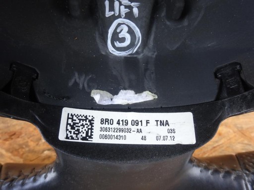 AUDI A3 8P LIFT 08-12 KIEROWNICA SKÓRA MULTIFUNKCJA 8R0419091FTNA