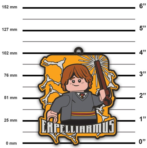 LEGO ГАРРИ ПОТТЕР МАГНИТ РОН УИЗЛИ ЭКСПЕЛЛИАРМУС