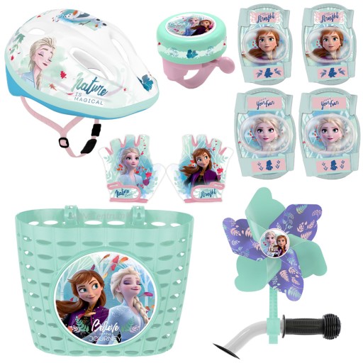 Защитные шлемы, перчатки, корзина, вертушка, колокольчик Frozen Frozen