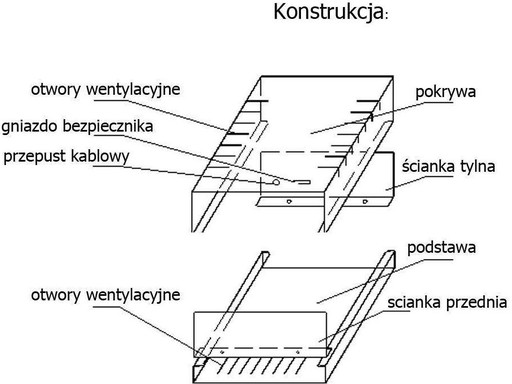Металлический корпус 100х140, h=40мм без отверстий, Т11