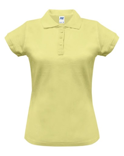 Polówka damska polo REGULAR JHK jasnożółta S