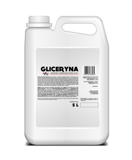 GLICERYNA ROŚLINNA CZYSTA FARMACEUTYCZNA 99,5% 5 L