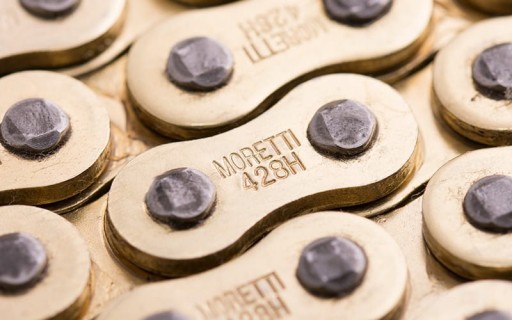 МОТОЦЕПЬ MORETTI УСИЛЕННАЯ 428H-130 звенья ЗОЛОТО