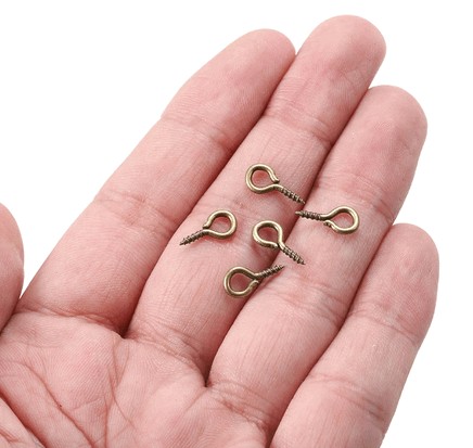 haczyki JUBILERSKIE 6,5 x 13,5 mm - wkręcane