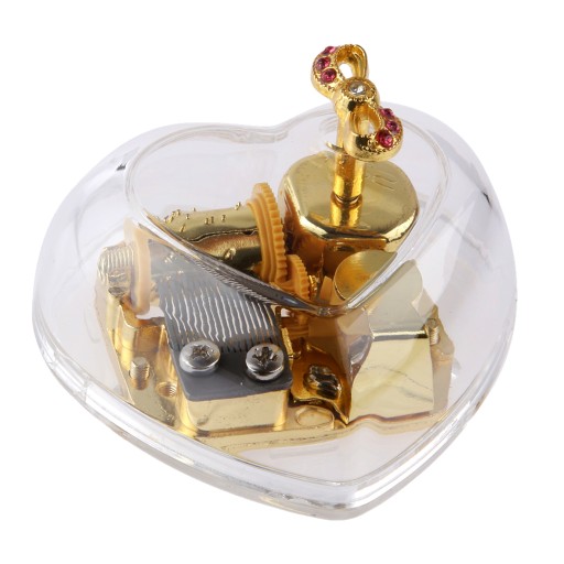 Akrylowe Bowknot Clockwork Music Box Melody