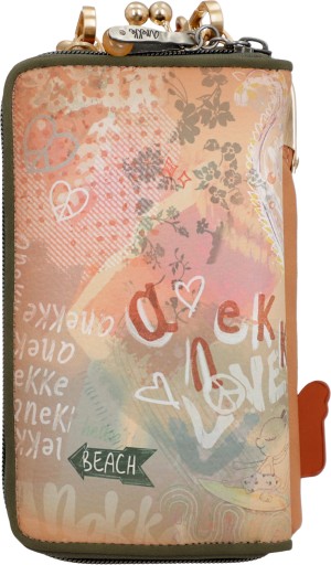 A350 Anekke Purse кошелек кошелек 3в1 Peace&Love верблюжий