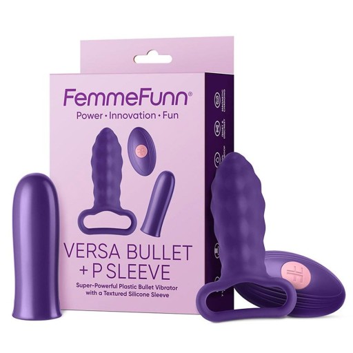 Wibrator bullet z nakładką Versa Bullet + P Sleeve z bezprzewodowym pilotem