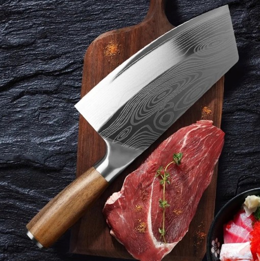 Колун КУХОННЫЙ ЯПОНСКИЙ НОЖ ШЕФА ОСТРЫЙ ДЛЯ МЯСА ОВОЩЕЙ 32 см