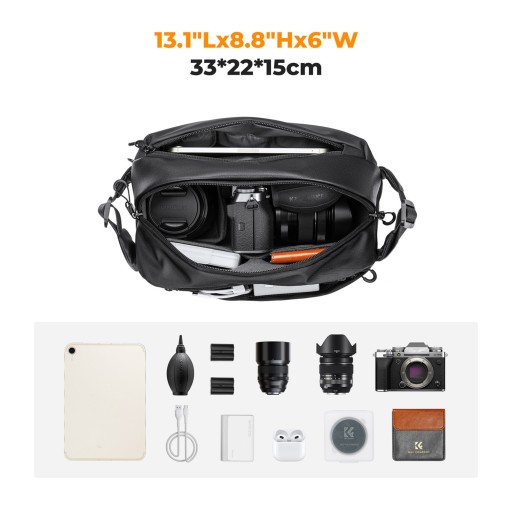 K&F CONCEPT Сумка через плечо для фотосъемки Сумка через плечо 10 л