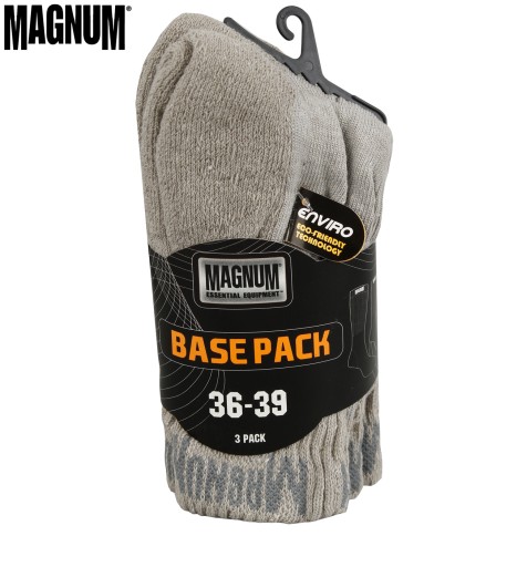 ТАКТИЧЕСКИЕ НОСКИ MAGNUM BASE, 3 ПАКЕТА, 3 ПАРЫ 36–39
