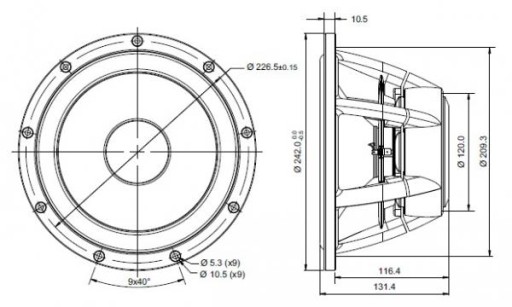 Динамик SB Acoustics Satori WO24P-8 9,5 дюйма, 4 Ом