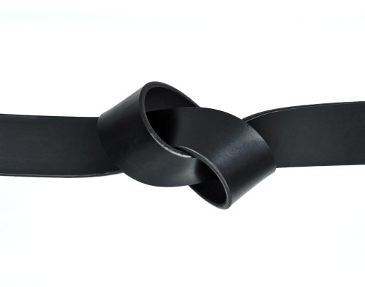 SKÓRZANY PASEK BLAKARDO 4 CM CZARNY APACZ