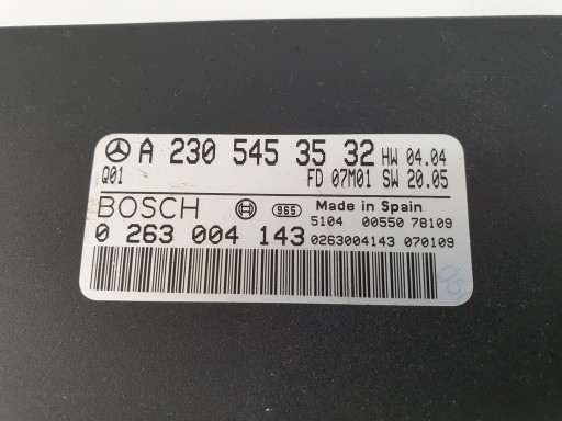 МОДУЛЬ КОНТРОЛЛЕРА PDC MERCEDES SL R230 A2305453532