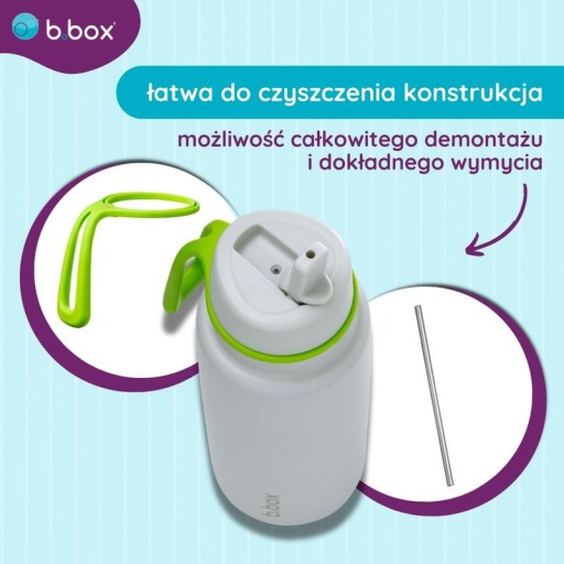 b.box Термобутылка со складным мундштуком, термос из нержавеющей стали