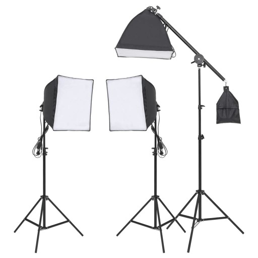 Zestaw oświetlenia studyjnego, softboxy na