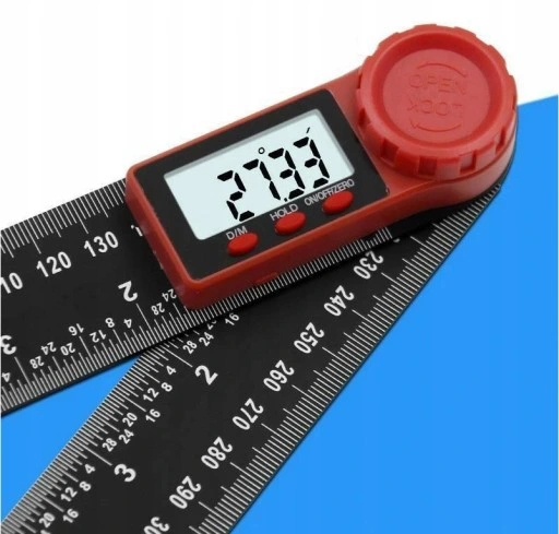 KĄTOMIERZ CYFROWY POZIOMICA KĄTOWNIK 2W1 LCD