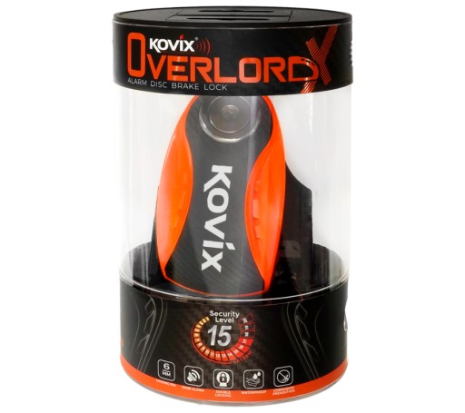 KOVIX KNX6 ДИСКОВЫЙ ЗАМОК С СИГНАЛИЗАЦИЯМИ ДЛЯ МОТОЦИКЛА, СКУТЕРА, водонепроницаемая сигнализация