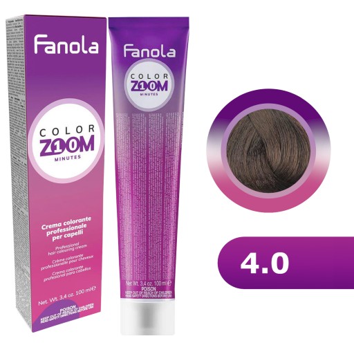 Краска Fanola Color Zoom 10 минут 4.0 100мл