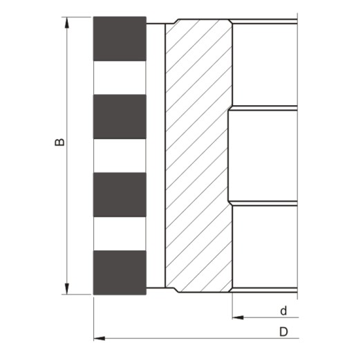 Нож прямой HM типа ёж 100x40x100 Z2+2