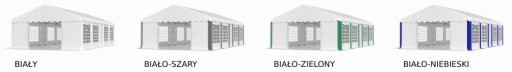 Промышленная складская палатка Garden Party - SUMMER WHITE ABIKO 3x9m