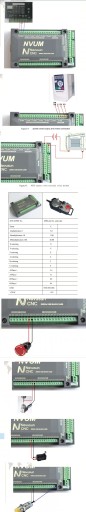Контроллер, контроллер фрезерного станка с ЧПУ, 5 осей NVUM V2, 200 кГц, USB Mach3