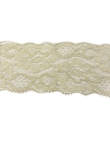 KORONKA STYLONOWA 6 CM ELASTYCZNA SZARY