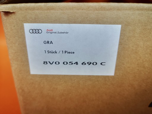 Audi A3 8V ORI Круиз-контроль КОДЫ АКТИВАЦИИ