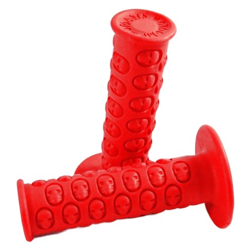 MANETKI GRIPY MOTOGRIP SKULL miękkie wygodne zielone MRF PIT BIKE CROSS