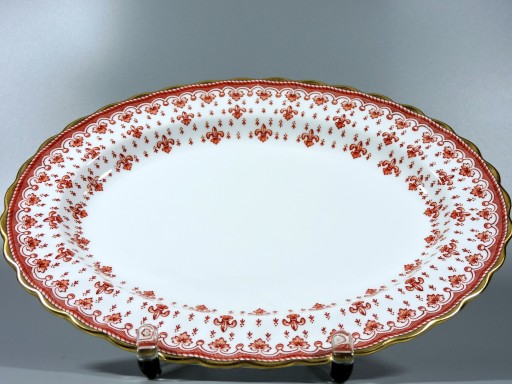 Королевское блюдо Fleur De Lys Red Spode