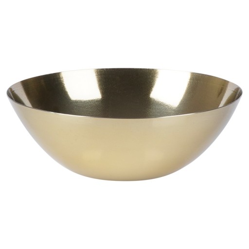 Металлическая кухонная миска GOLD для фруктов, салатов, закусок, 250 мл.