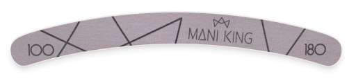 Pilniczki do Paznokcib100/180 Banan Zestaw ManiKing 10 sztuk Pedicure