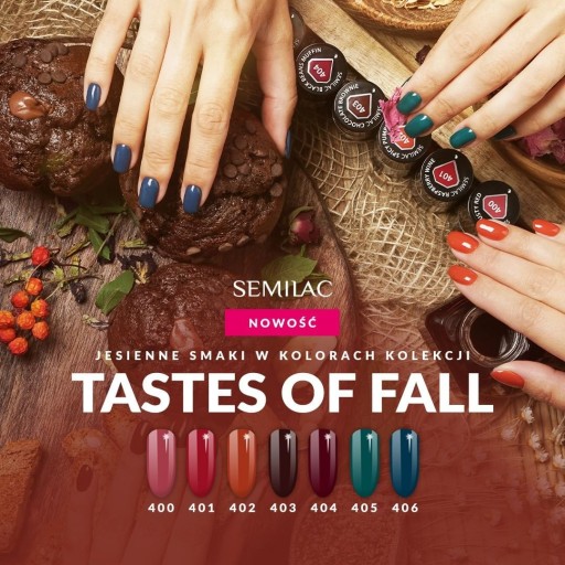 lakier hybrydowy SEMILAC 404 BLACK BEANS MUFFIN