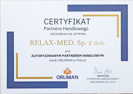 Prawa Orteza Kciuka Półsztywna Orliman MP-D72 M