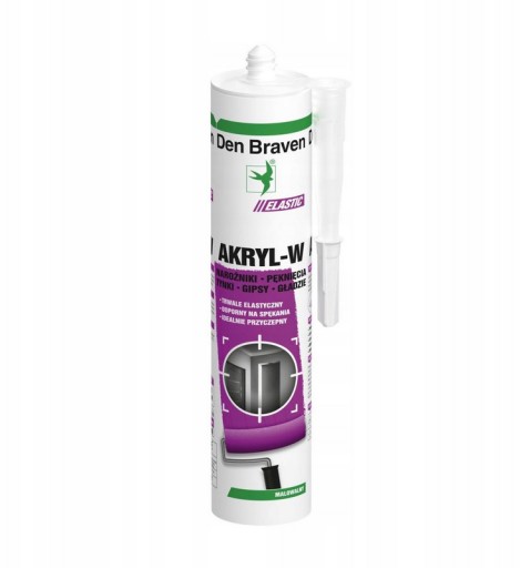 Den Braven Acryl-W Гибкий акриловый герметик черный 280 мл