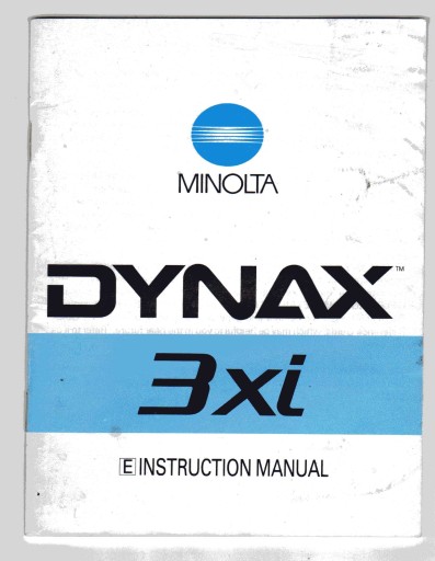 MINOLTA DYNAX 3xi РУКОВОДСТВО