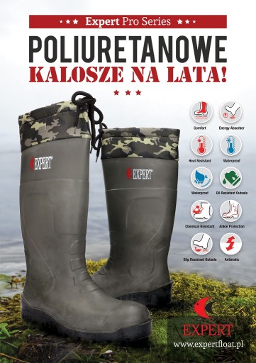 Kalosze EXPERT Pro Series, rozmiar 45
