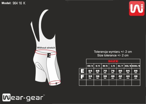 Komplet rowerowy Wear-Gear Live Monkey rozmiar S