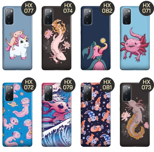 ETUI DO SAMSUNG GALAXY S20 FE / 5G WZORY AXOLOTL AKSOLOTL Z AKSOLOTLEM CASE