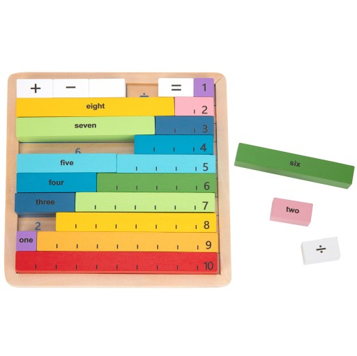 DREWNIANA UKŁADANKA TABLICA MATEMATYCZNA KLOCKI EDUKACYJNE TOOKY TOY