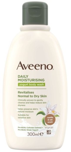 Aveeno YOGURT Гель для душа с ванилью 300 мл 1554