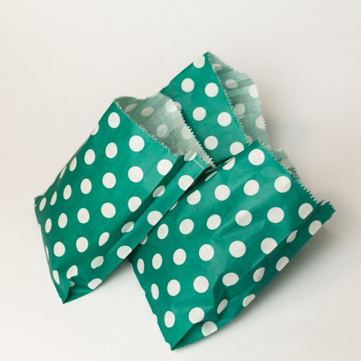 Подарочный пакет для конфет в горошек 17*3*23см 20st Soft Bags Mali