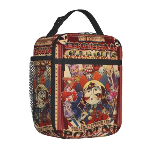 Insulated Lunch Tote Bag The Amazing Digital Circus Merch Jax Pomni Zooble