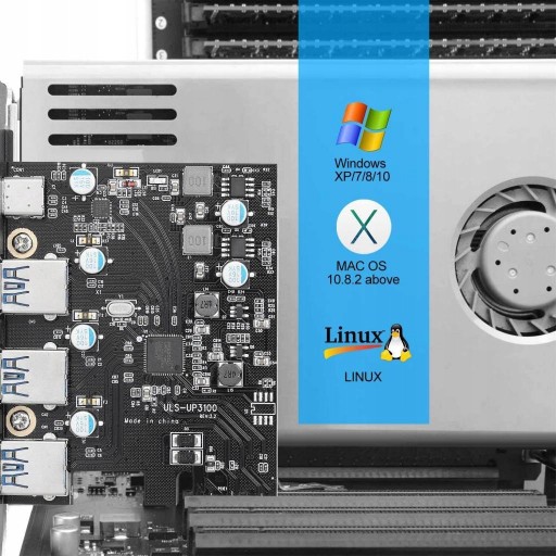 PCIE USB 3.0 Тип C(1) Тип A(3) Карта PCI-e — USB