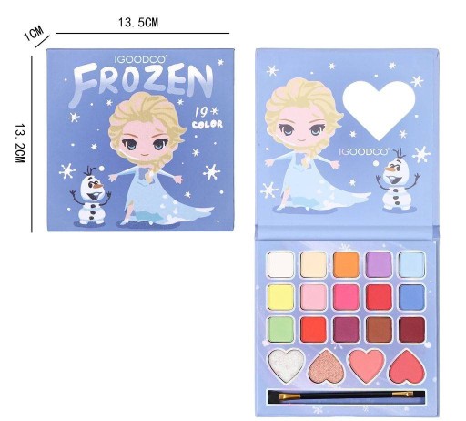 Тени для век Картины FROZEN 19 цветов Макияж косметика для детей