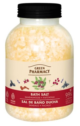 Green Pharmacy Соль для ванн Сандал и Пачули 1000 г